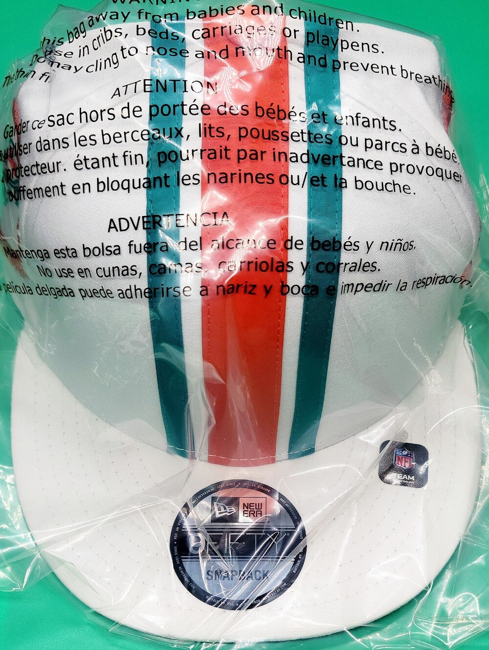 New Era 9FIFTY Miami Dolphins Throwback Helmet Snapback Retro Hat NEW